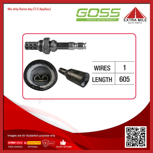 Goss Oxygen Sensor Pre-catalytic For Volkswagen Jetta Type 2 1.8L RV,GU 4D Sedan