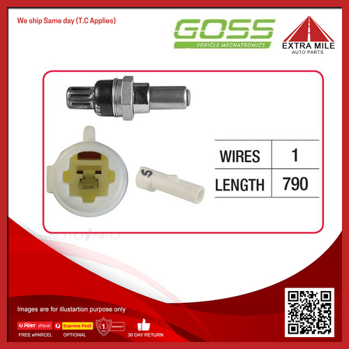 Goss Oxygen Sensor Pre-catalytic For Subaru Leone 1.8L EA82 F4 8V 4D Wagon