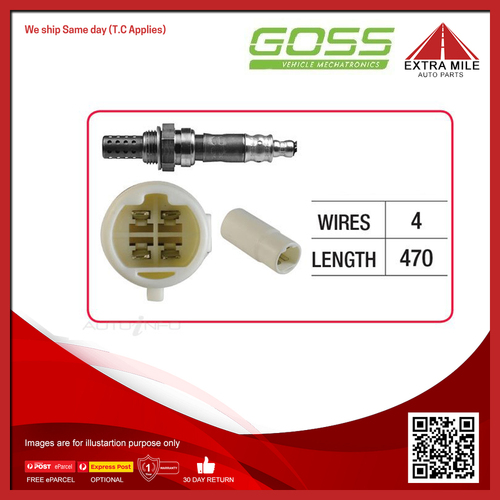 Goss Oxygen Sensor Pre-catalytic For Hyundai Sonata GLS Y2 2.0L G4CP 4D Sedan