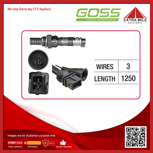 Goss Oxygen Sensor Pre-Catalytic For Audi S4 C4 2.2L AAN 4D Sedan