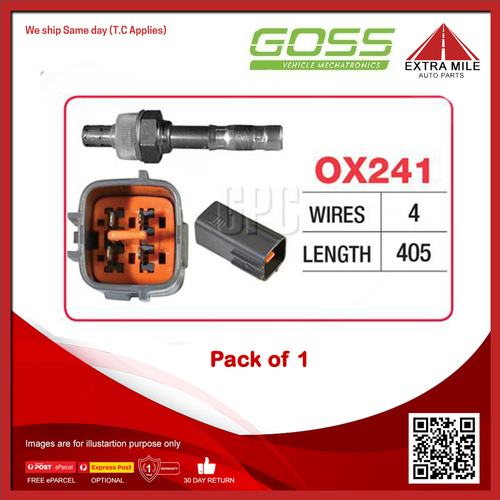 Goss Oxygen Sensor For Mazda 929 HC 3.0L JE-ZE V6 Auto 4dr DOHC-PB