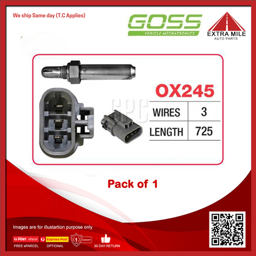 Goss Oxygen Sensor For Nissan Maxima J30 3.0L VG30E V6 120kW 4dr Sedan