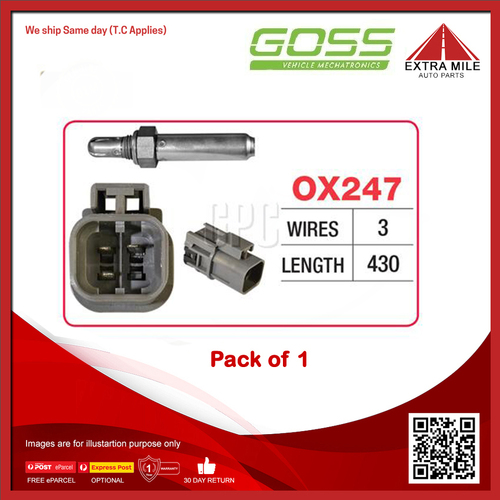 Goss Oxygen Sensor For Land Rover Discovery 1/2 Classic 3.9L/4.0L V8 OHV 