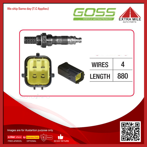 Goss Oxygen Sensor Pre-Catalytic For Mazda MPV LV 3.0L JEE V6 4D Wagon