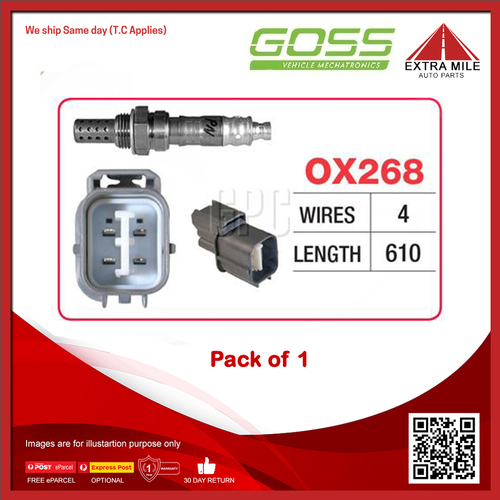 Goss Oxygen Sensor For Honda CR-V RD 2.0L/2.4L B20B3,B20B8,K24A1 4cyl