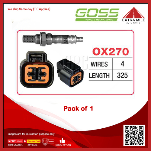 Goss Oxygen Sensor For Proton Jumbuck 1.5L 4G15 4cyl Pickup FWD