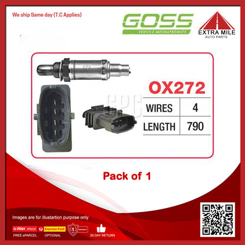 Goss Oxygen Sensor For Holden Barina XC 1.4L Z14XE 4cyl Hatchback