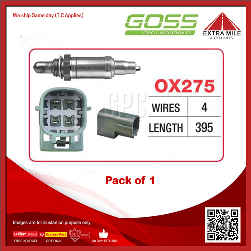 Goss Oxygen Sensor For Nissan Cube Z11 1.4L CR14DE 4cyl DOHC