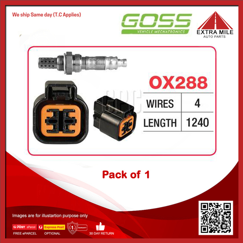 Goss Oxygen Sensor For Mitsubishi Pajero NF,NG 3.0L 6G72 V6 4dr Wagon