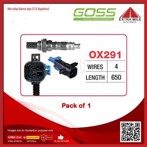 Goss Oxygen Sensor For Holden Astra TS 2.2L Z22SE 4cyl 108kW DOHC