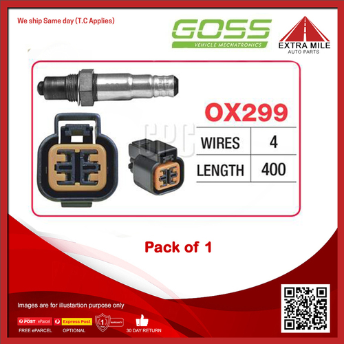 Goss Oxygen Sensor For Hyundai Accent LC,MC 1.5L/1.6L G4EC,G4ED