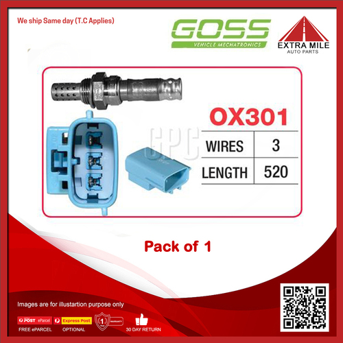 Goss Oxygen Sensor For Nissan Patrol Y61 GU 4.8L TB48DE MPFI 6cyl