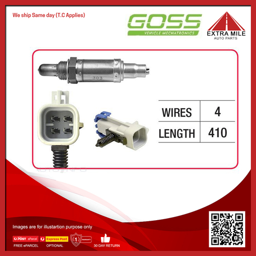 Goss Oxygen Sensor Pre-Catalytic For Holden Rodeo RA 3.2L/3.5L V6 6VD1, 6VE1