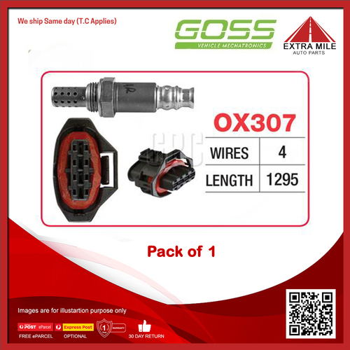 Goss Oxygen Sensor For Holden Astra TS 2.2L Z22SE MPFI 4cyl