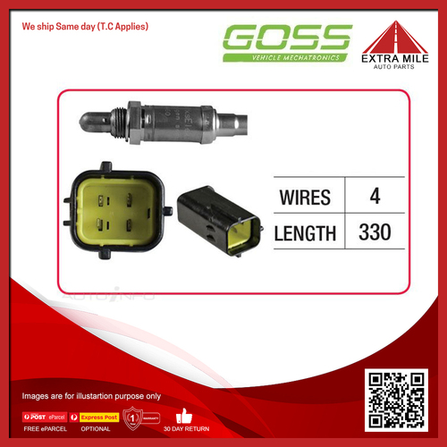 Goss Oxygen Sensor Pre-Catalytic For Ford Probe GT ST, SU, SV 2.5L V6 KL