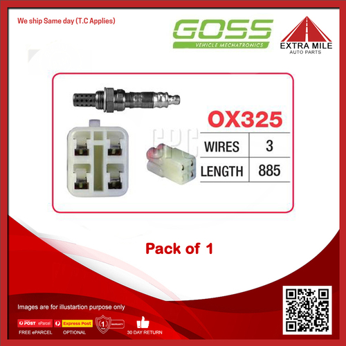 Goss Oxygen Sensor For Subaru Liberty B2 BD/BG/BK 2.5L EJ25D Flat4