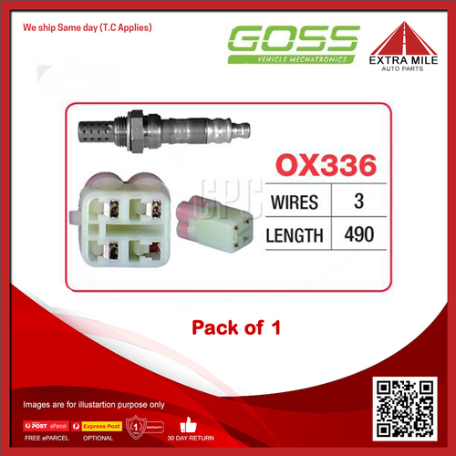 Goss Oxygen Sensor For Subaru Forester S1,SF 2.0L EJ202 16v SOHC-PB