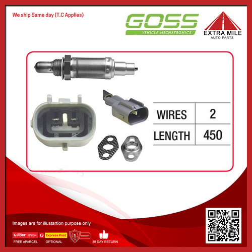 Goss Oxygen Sensor For Toyota Tarago TCR10R, TCR11R, TCR20R, TCR21R 2.4L 2TZFE