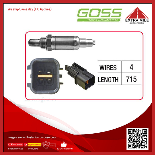 Goss Oxygen Sensor Pre-Catalytic For Mitsubishi Triton ML 3.5L V6 6G74