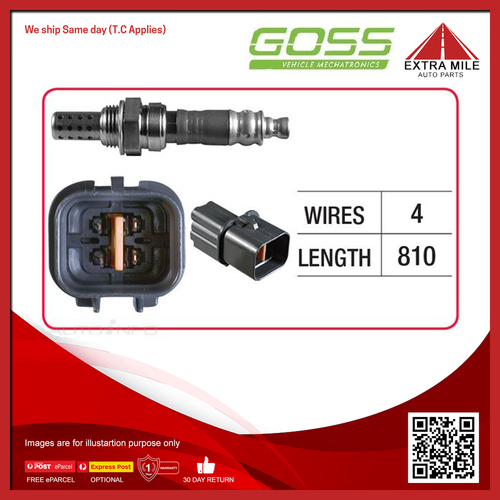 Goss Oxygen Sensor Pre-Catalytic For Mitsubishi Pajero GLS, VRX, GLX NP 3.8L V6