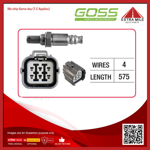 Goss Oxygen Sensor Pre-Catalytic For Subaru SVX C12 3.3L F6 EG33