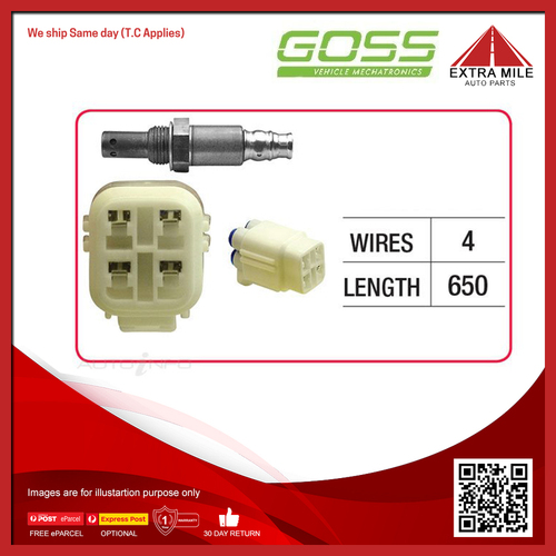 Goss Oxygen Sensor Post-Catalytic For Subaru Outback 2.5i BP, B13 2.5L EJ253