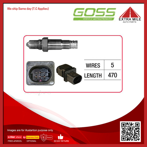 Goss Oxygen Sensor Pre-Catalytic For Hyundai i30 Elite, Active GD 1.6L D4FB