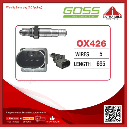 Goss Oxygen Sensor Pre-Catalytic For Holden Rodeo RA 3.6L V6 LCA (H9)