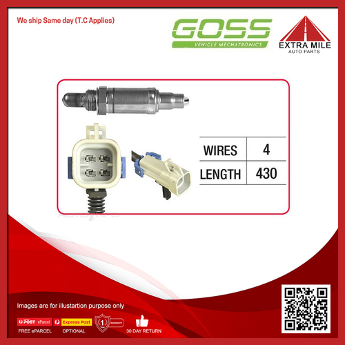 Goss Oxygen Sensor Pre-Catalytic For HSV Avalanche VY, VZ 5.7L V8 LS1 (GENIII)