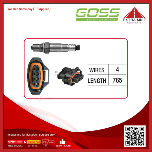 Goss Oxygen Sensor Pre-Catalytic For Holden Barina  XC 1.8L Z18XE 2D Hatchback