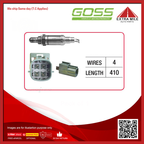 Goss Oxygen Sensor Post-Catalytic For Nissan Teana J31 2.5L/2.3L/3.5L V6 VQ23DE