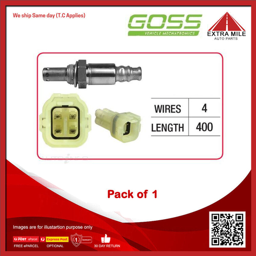 GOSS Oxygen Sensor For Suzuki SX4 GY RW420 2.0L J20A DOHC 16v MPFI 4cyl FWD