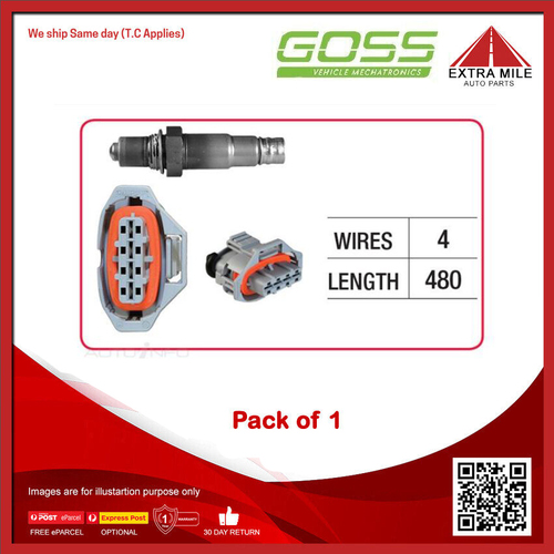 GOSS Oxygen Sensor For Holden Statesman WM 3.6L V6 HFV6 LY7 DOHC-PB 24v MPFI