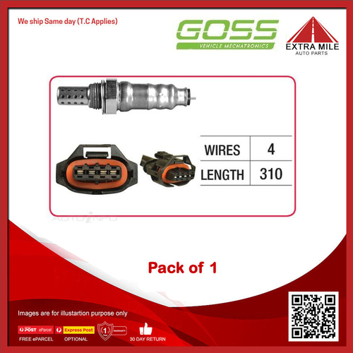 GOSS Oxygen Sensor For Holden Caprice WM 3.6L V6 HFV6 LLT SIDI DOHC-PB Petrol