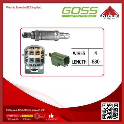 Goss Oxygen Sensor Post-Catalytic For Nissan Patrol ST,ST-L,ST-S,TI GU, Y61 4.8L