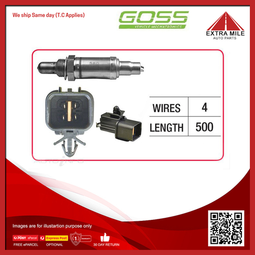 Goss Oxygen Sensor For Volkswagen Touareg V10 7L 4.9L BLE V10 40V SOHC - OX446