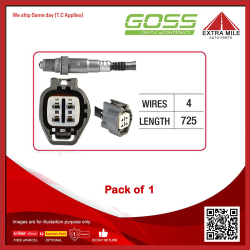 GOSS Oxygen Sensor For Mitsubishi 380 DB 3.8L V6 6G75 SOHC MPFI FWD - OX452