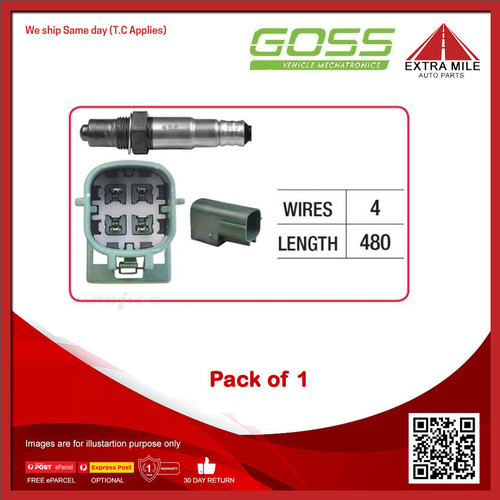 GOSS Oxygen Sensor For Nissan Navara 4.0L V6 VQ40DE DOHC-PB 24v MPFI