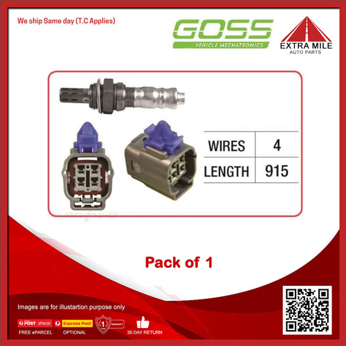 GOSS Oxygen Sensor For Mazda Mazda6 GH 2.5L L5-VE DOHC - OX459