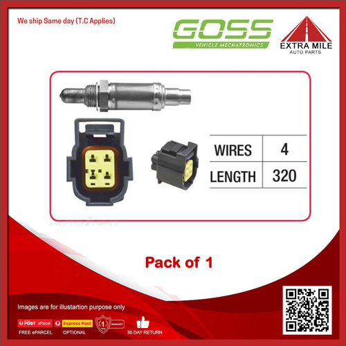 GOSS Oxygen Sensor For Jeep Wrangler TJ 4.0L ERH, MX, S01 OHV 12v MPFI 6cyl