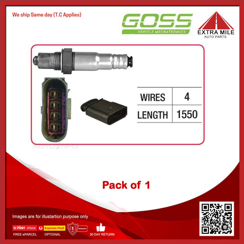 GOSS Oxygen Sensor For Volkswagen Passat B5 3B2,3B3 1.8L AEB, AWT DOHC MPFI 4cyl