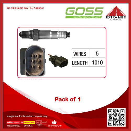 GOSS Oxygen Sensor For Volkswagen Bora 1J 2.3L AQN DOHC-PB 20v MPFI