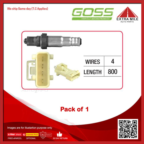 GOSS Oxygen Sensor For Volvo XC70 2.5L B5254T2 DOHC 20v Turbo MPFI 5cyl