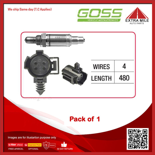 GOSS Oxygen Sensor For Jeep Cherokee GEN1 ZG-ZJ 4.0L ERH, MX, S01 OHV