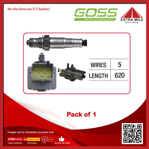 GOSS Oxygen Sensor For Volvo V50 T5 2.5L B5254T3 DOHC 20v Turbo MPFI