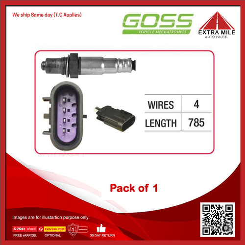 GOSS Oxygen Sensor For Kia Sorento BL 3.3L V6 G6DB DOHC-PB 24v MPFI