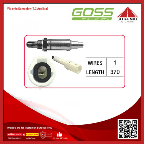 Goss Oxygen Sensor Pre-Catalytic For Daihatsu Cuore 1.0L EJDE 2D Hatchback