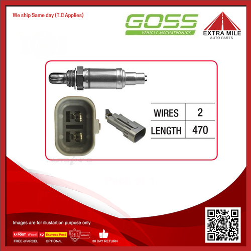 Goss Oxygen Sensor Post-Catalytic For Lexus LS400 UCF10R, UCF11R 4.0L V8 1UZFE