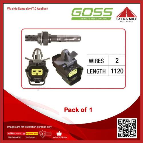 GOSS Oxygen Sensor For Mazda Bravo B2600 UF,UN 2.6L G6 SOHC 12v MPFI