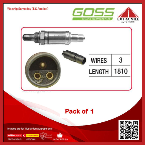 GOSS Oxygen Sensor For BMW 635CSi E24 3.4L M30 B34 SOHC 12v MPFI